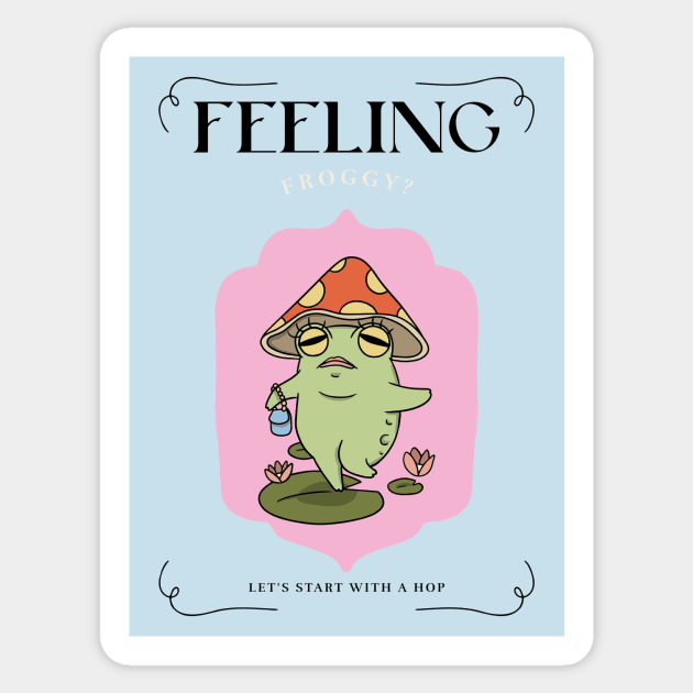 Cute Frog Frogs Toad Toads Fairytale Sticker by Tip Top Tee's